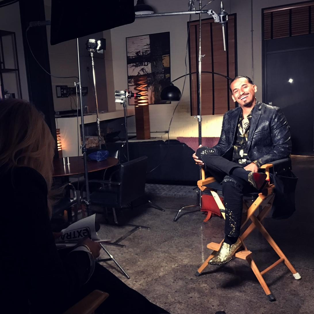Goya Robles in an interview chair