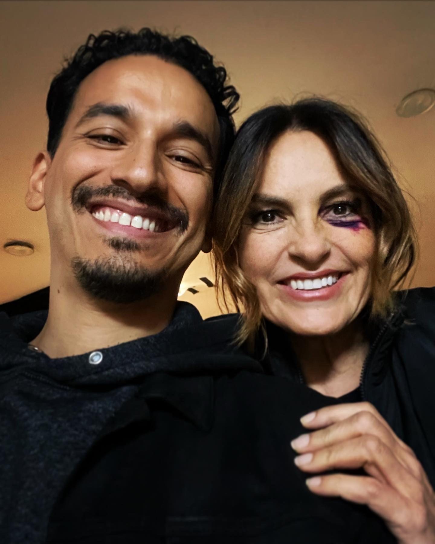 Goya Robles with Mariska Hargitay on Law & Order: SVU