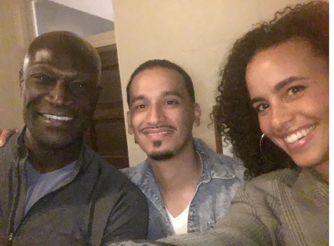 Goya Robles smiling with friends